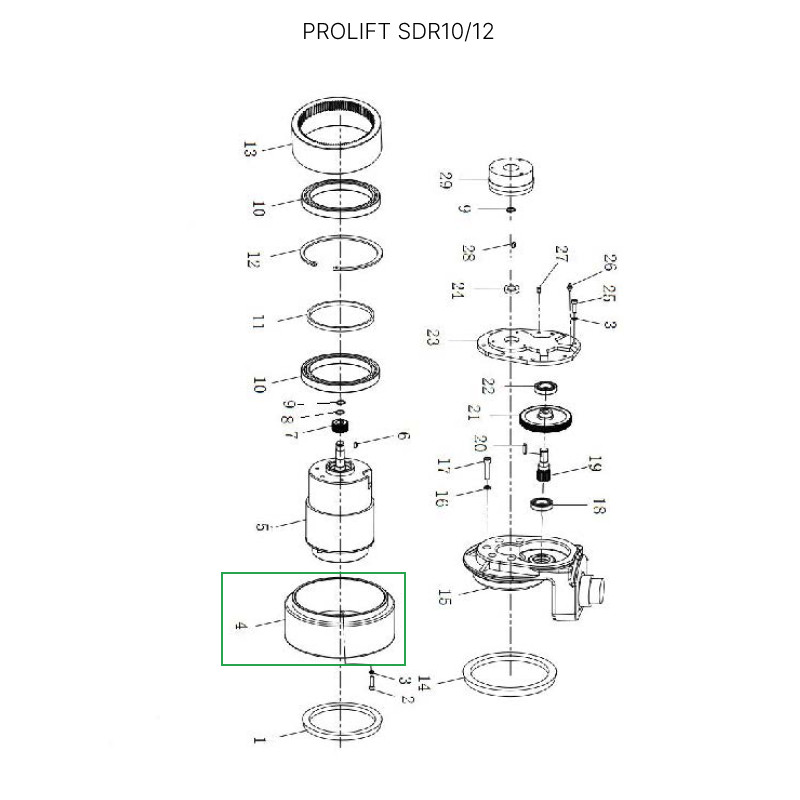 1 - Ведущее колесо для штабелеров SDR 1-1,2 т, SD15, SD15L, SK15 0