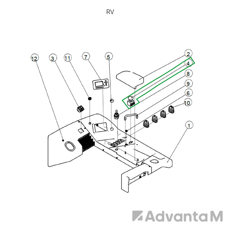 Аварийный выключатель для ричтрака RV (48V)  - 1
